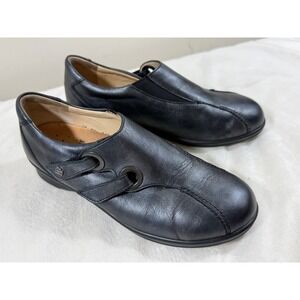 Finn Comfort Women 6.5 Black Leather Mary Jane Comfort Shoes Germany